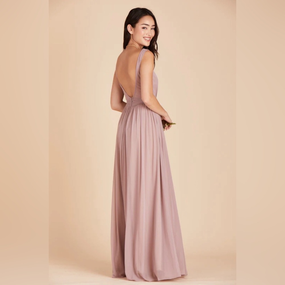 Birdie Grey Jan Dress Rose Quartz Bridesmaid Prom Formal Gown - Picture 5 of 10